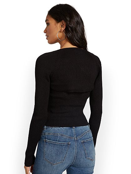69.95 HOOK EYE SHRUG RIB