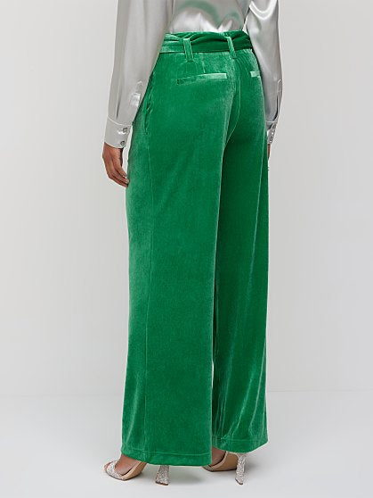 99.95 TIE WAIST VELV WIDE