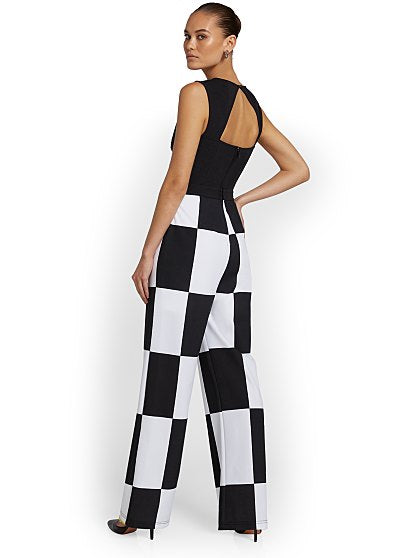 99.95 CHECKERED JUMPSUIT