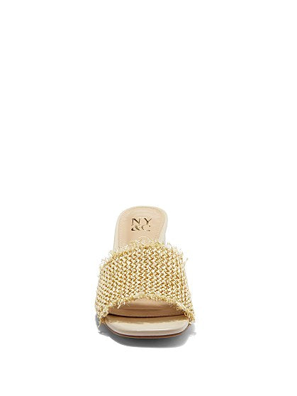 RAFFIA MULE