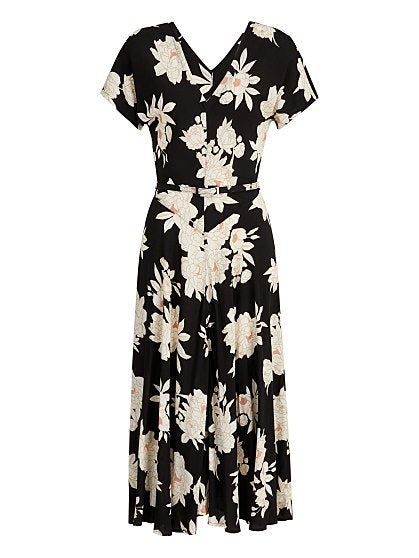 99.95 FLORAL PRNT V NECK