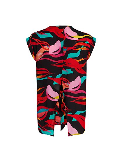 44.95 SPLIT BK TEE PRINT