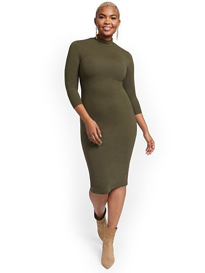 49.95 EW MIDI MOCK DRESS