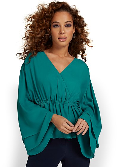 59.95 SURPLICE TIERED BLO
