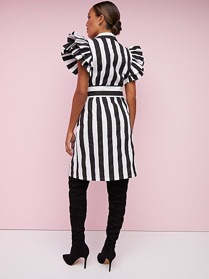 89.95 RUFFLE SHIRT DRESS