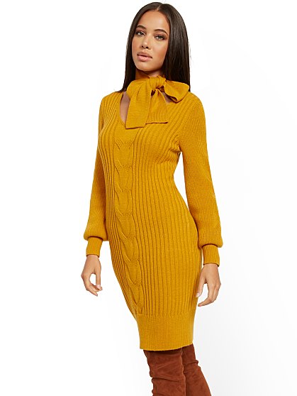 79.95 TIE NCK SWTR DRESS