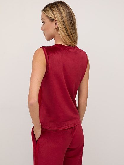 29.95 VELOUR TANK RED STR