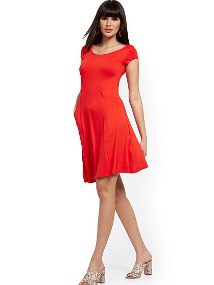 54.95 S/S PKT SWING DRESS
