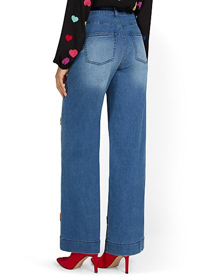 79.95 UHW HEART WIDE LEG