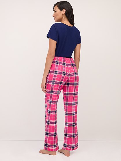 59.95 PINK PLAID PJ SET