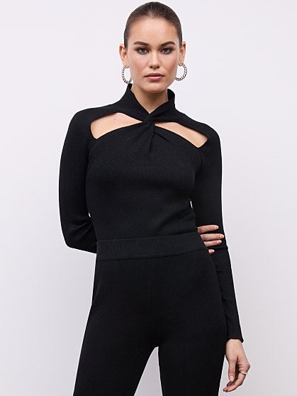 64.95 TWIST NCK BLD TUNIC