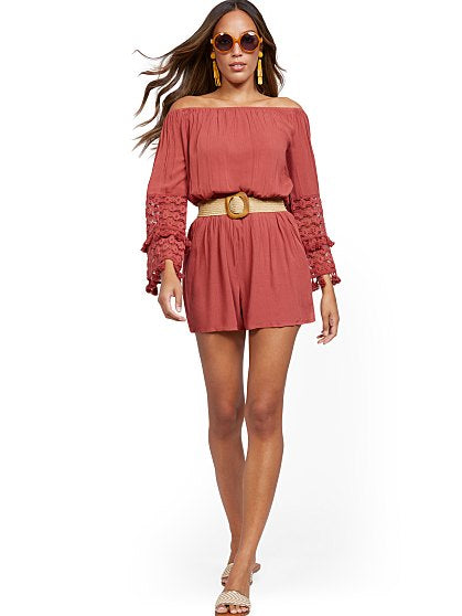 59.95 CRCHT/TASSEL ROMPER