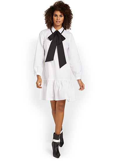 79.95 BOW NECK POPLIN