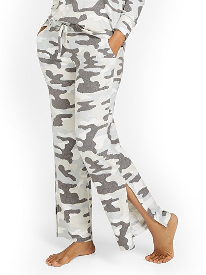 46.95 SNIT WIDE LEG CAMO