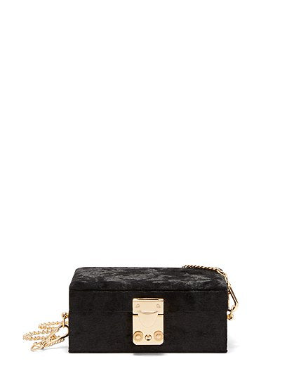 54.95 SQUARE VELVET BAG