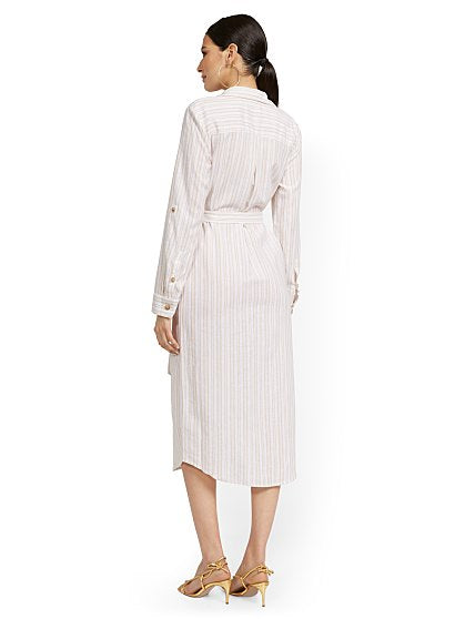79.95 LONG LINEN SHRTDRS