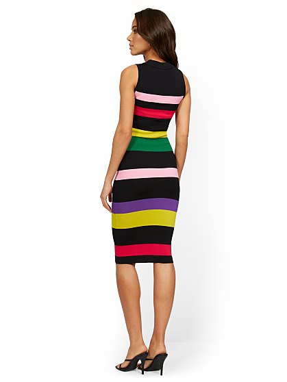 79.95 STRIPE HALTER DRESS