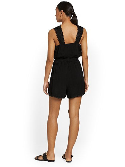 69.95 CROCHET ROMPER