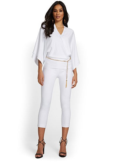 54.95 WHITNEY CROP WHITE