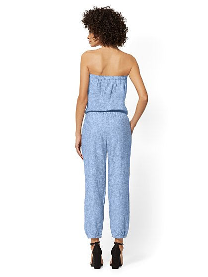 69.95 STRAPLESS JUMPSUIT