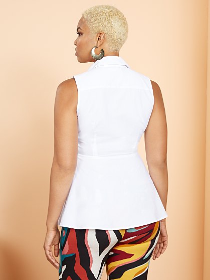 54.95 ASYM RUFFLE HEM SHR