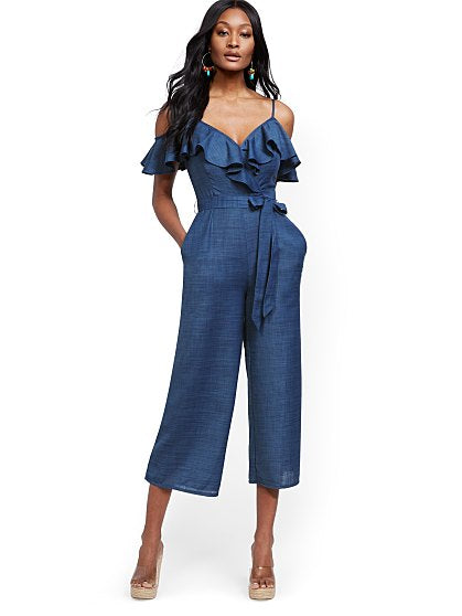 79.95 RUFFLE COLD SHLDR