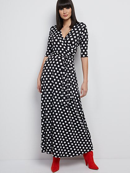 84.95 3/4 SLV DOT MAXI