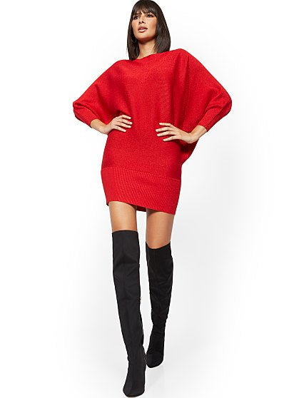 69.95 DOLMAN SWTER DRESS