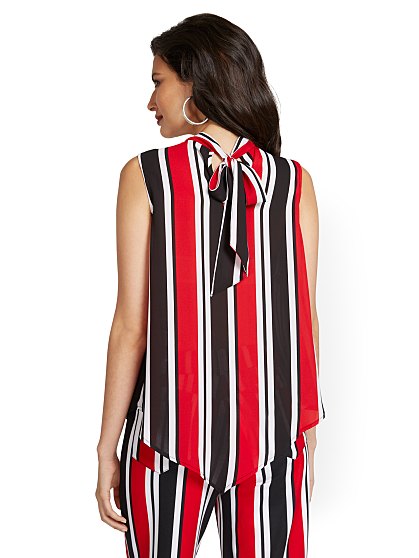 49.95 TIE BACK BLOUSE