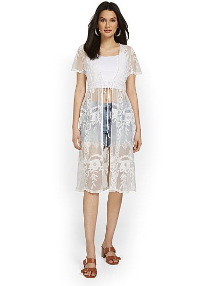 64.95 LACE SS KIMONO