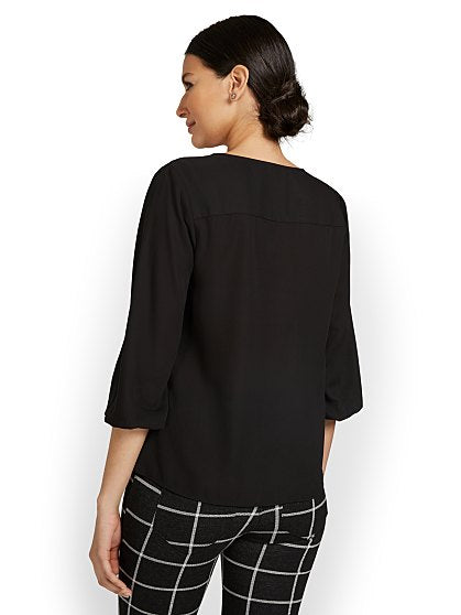 49.95 ZIP FRT 3/4 SLV BLO