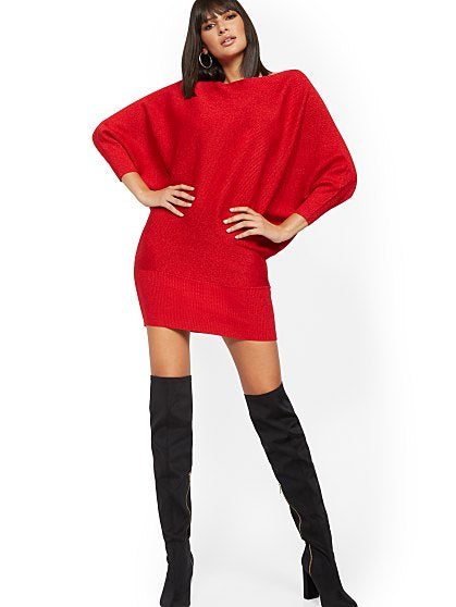 69.95 DOLMAN SWTER DRESS