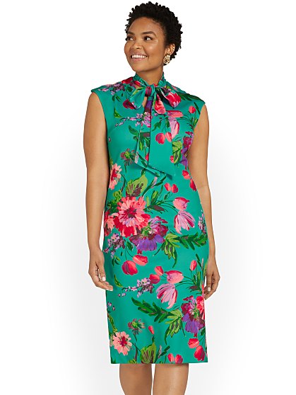 79 95 ALLOVER ROSE SHEATH