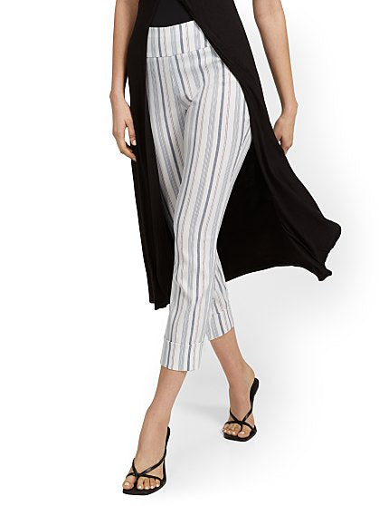 49.95 WHIT CROP STRIPE