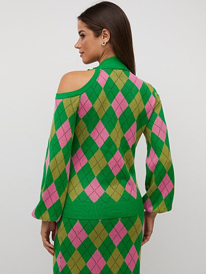 59.95 BOW ARGYLE PO SWEAT