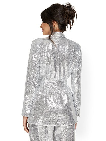 149.95 TIE WAIST SEQUIN