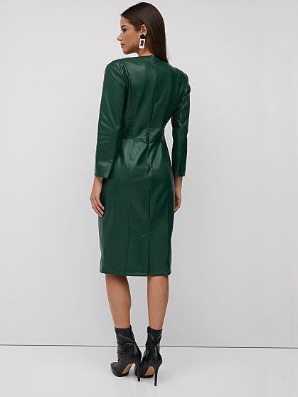 99.95 PU CORSET DRESS