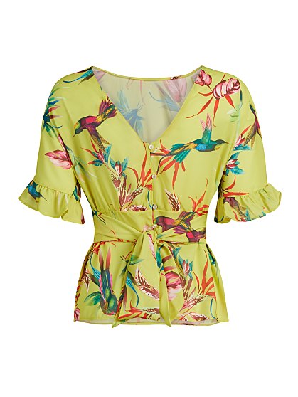 49.95 BOW BK TOP RUFFLE