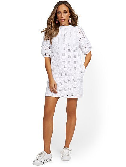 89.95 PUFF SLEEVE SHIFT