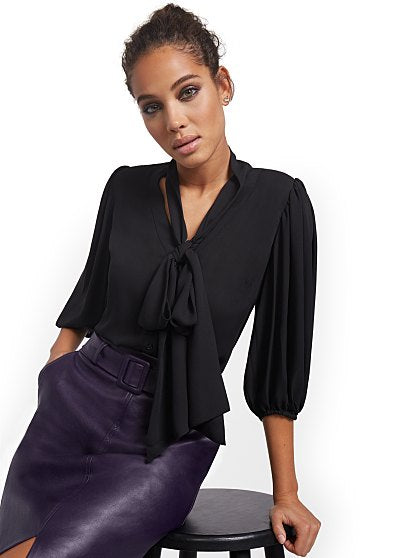 49.95 KI BOW BLOUSE TALL