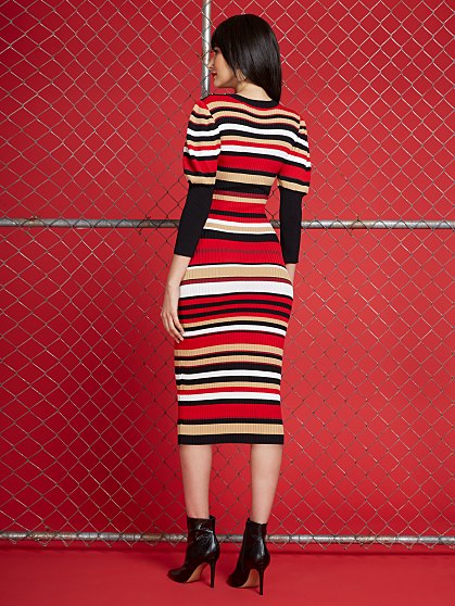 89.95 STRIPE SWTR DRESS