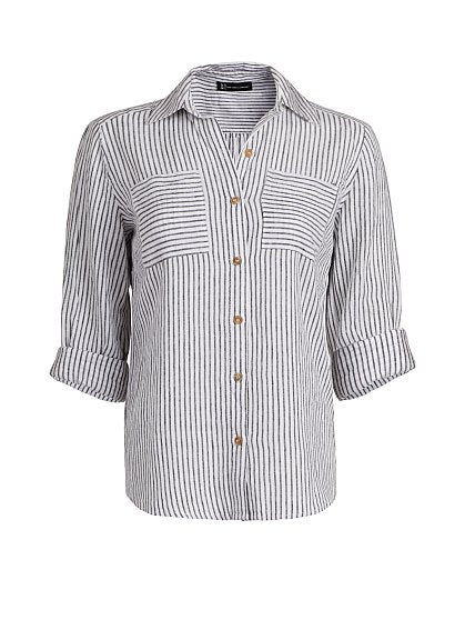 49.95 DBL PKT LINEN SHIRT