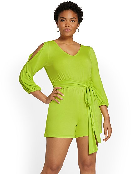 59.95 ROMPER- SOLID