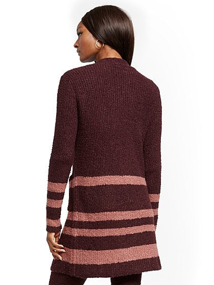 59.95 STRIPE BOUCLE CARDI