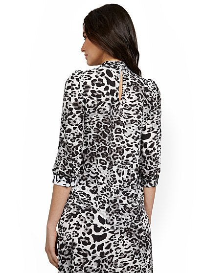 49.95 BOW BLOUSE PRINT