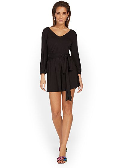 59.95 ROMPER- SOLID