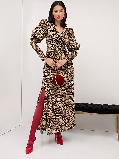 109.95 LEOPARD DRAMA MAXI