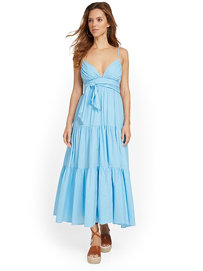 94.00 SL V NK TIE WAIST P
