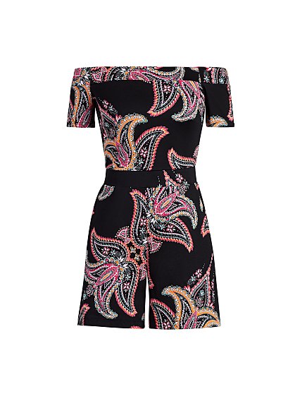 59.95 PRT OFF SHLR ROMPER