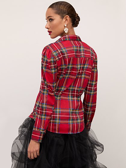 49.95 MADISON PUFF PLAID